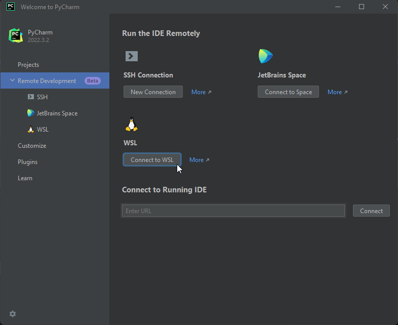 Welcome to PyCharm Wizard