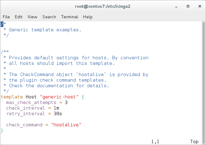 Vim with Icinga 2 syntax highlighting Vim with syntax highlighting